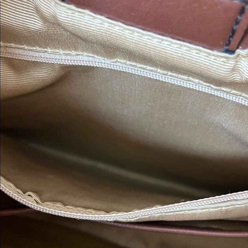 Etienne Aigner Rich Brown Leather Shoulder Bag - Picture 8 of 16